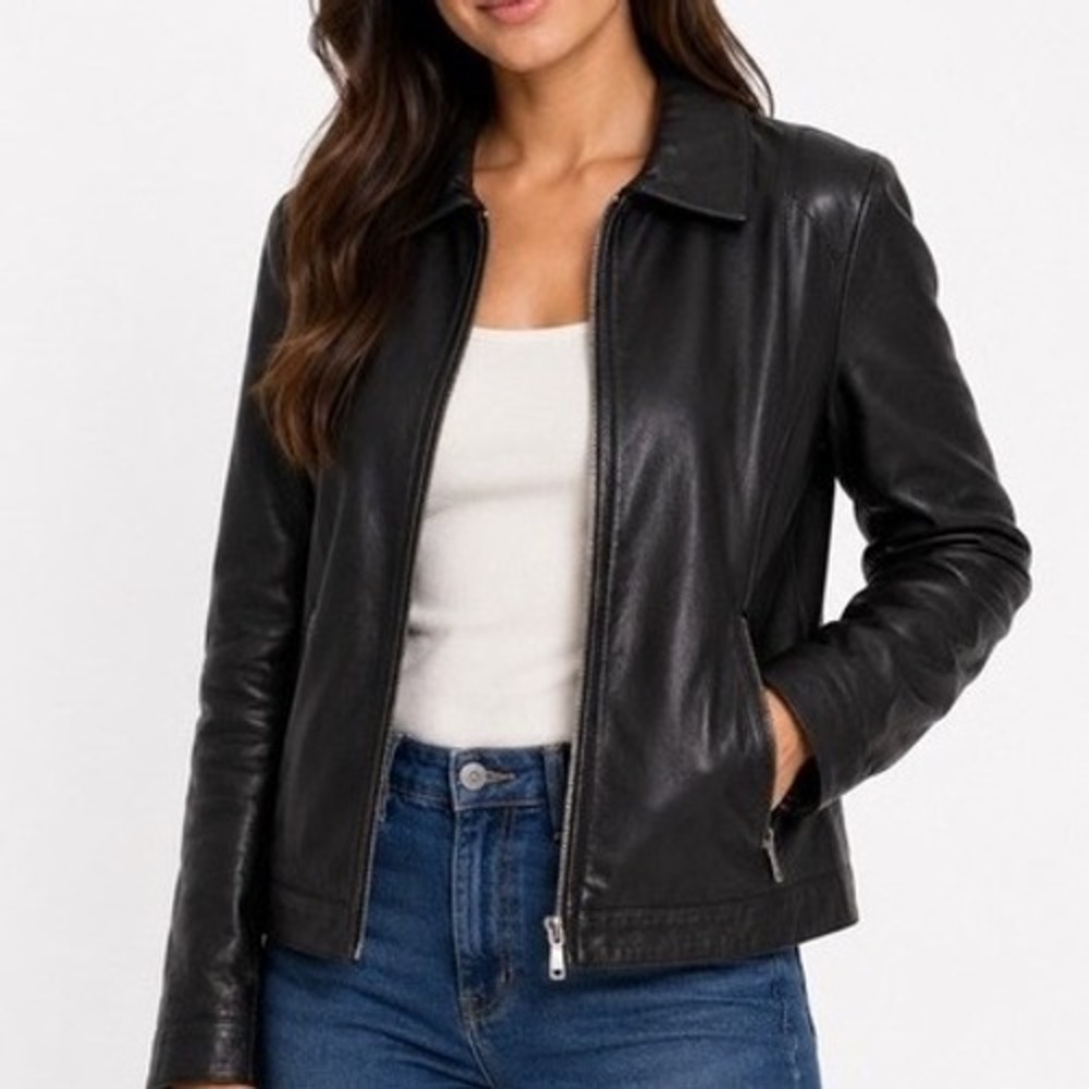Vintage‎ Wilsons Leather Black Womens Jacket Medium